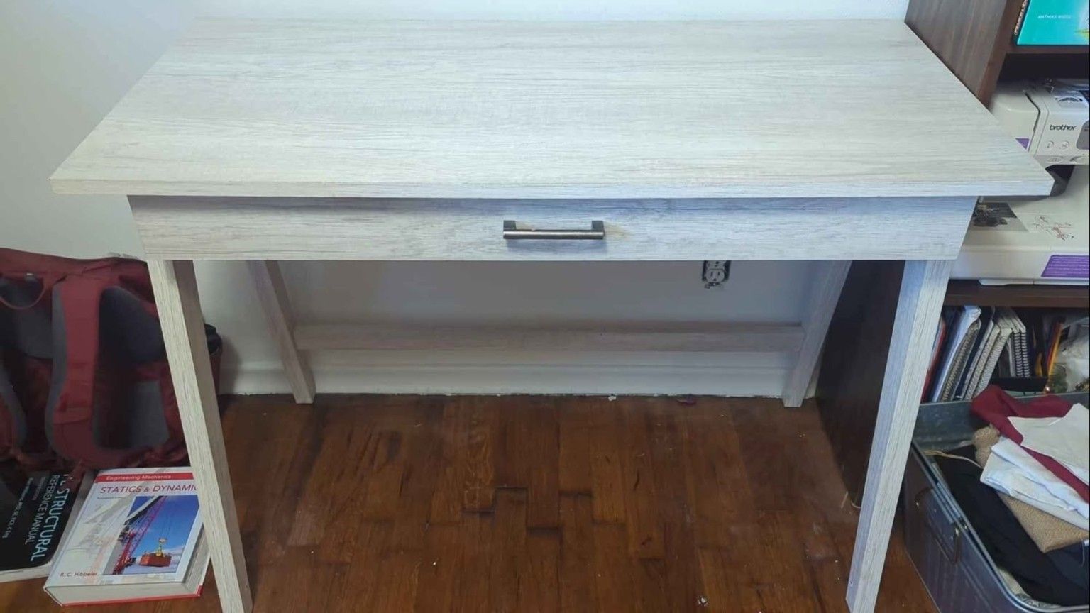 Gray farmhouse style desk