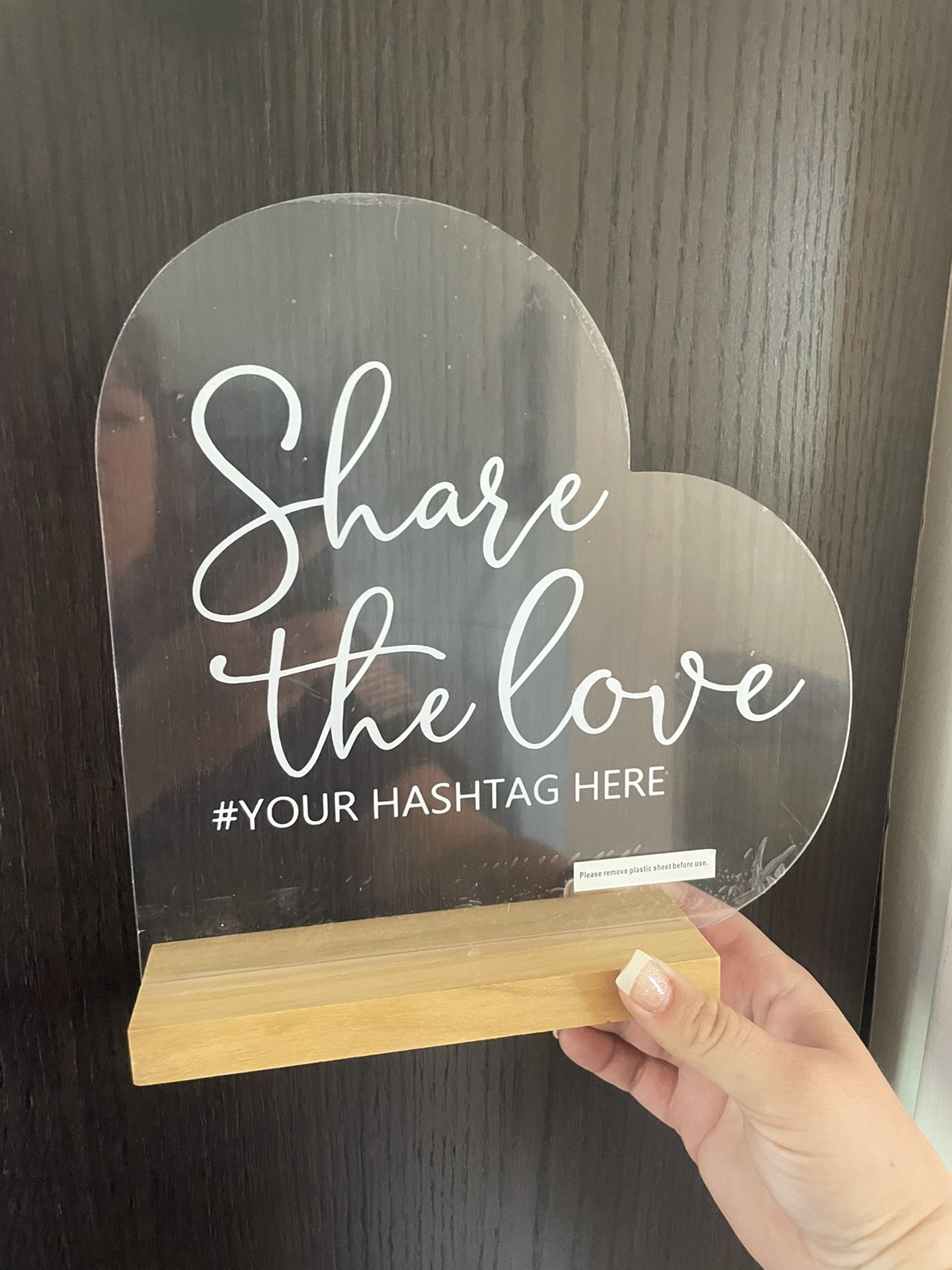 Brand New Hashtag Sign For Wedding 
