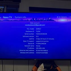 TCL 55 inch Roku TV 55R617