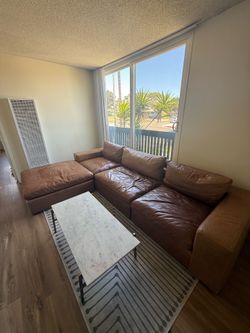 Custom Leather Couch