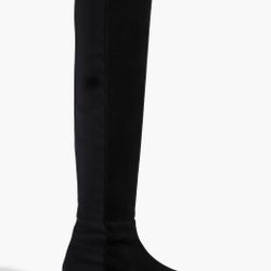 NEW WITH BOX & BAG WOMENS STUART WEITZMAN KEELAN SUEDE KNEE HIGH BOOTS 5050 BLACK SIZE 5 S5448 $795