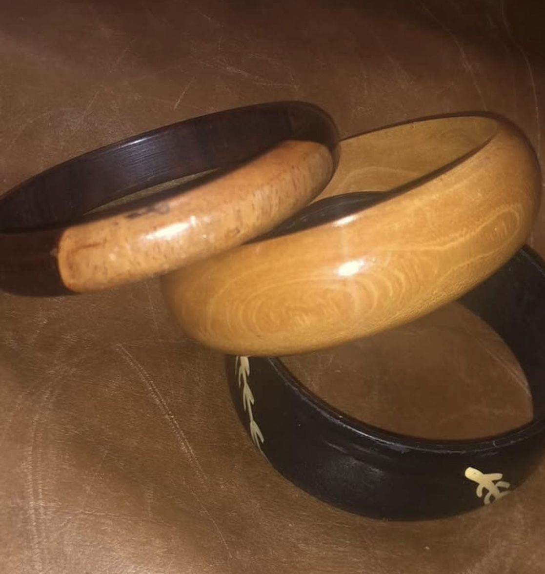 Set of wooden bangles