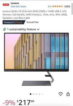 Lenovo 24in usb c monitor