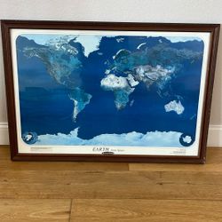 Framed Earth Satellite Image