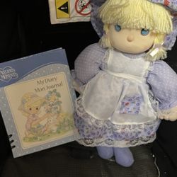 New Precious Moments doll And Notebook