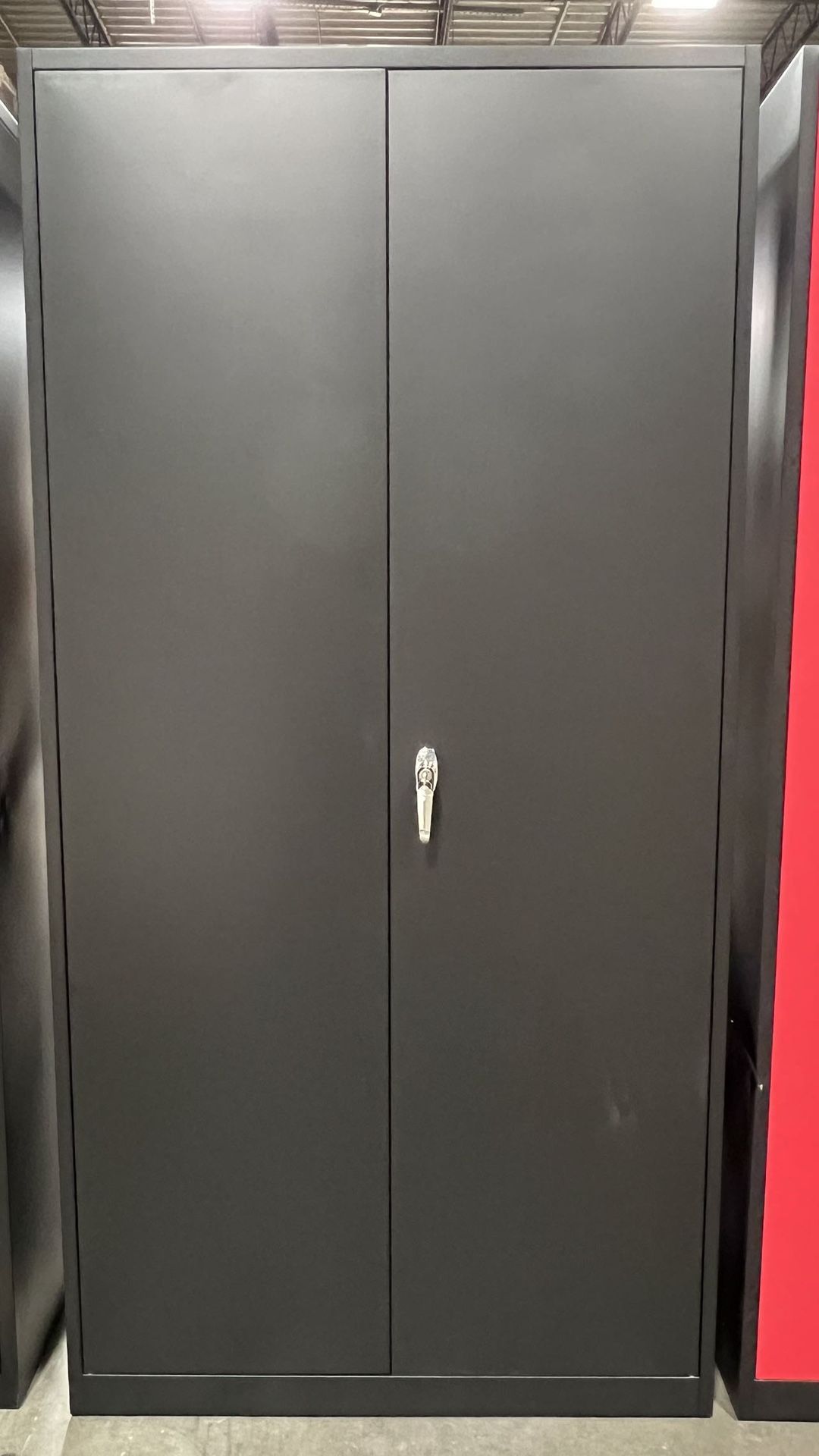 Metal Storage Cabinet with 4 Adjustable Shelves and Locking Doors,72" Lockable Storage Cabinet for Home,Office,Garage Cabinets Measurements: (L:36” x