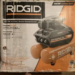 Rigid 200 PSI 4.5 Gallon Quiet Compressor 