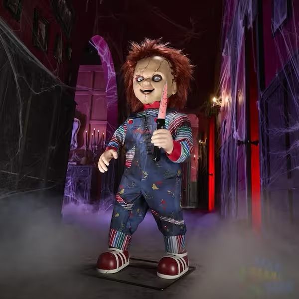 Animated LED Scarred Chucky Doll