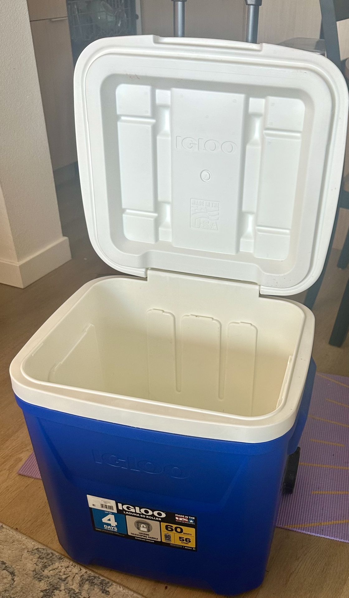 Igloo 60 Quart Laguna Ice Chest Cooler With Wheels