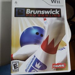 Nintendo Wii  Brunswick pro bowling