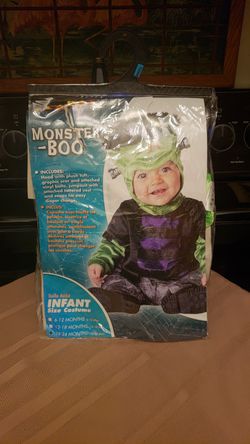 18 to 24 months Infant Size Monster Costume