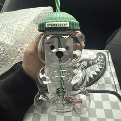Authentic starbucks bear tumbler 20oz