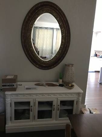 Beautiful White Multi Use Cabinet