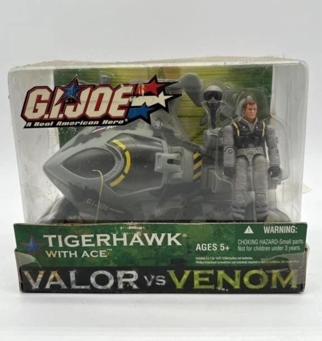2004 Hasbro GI Joe Valor vs Venom TIGERHAWK & ACE Fighter Pilot Action Figure