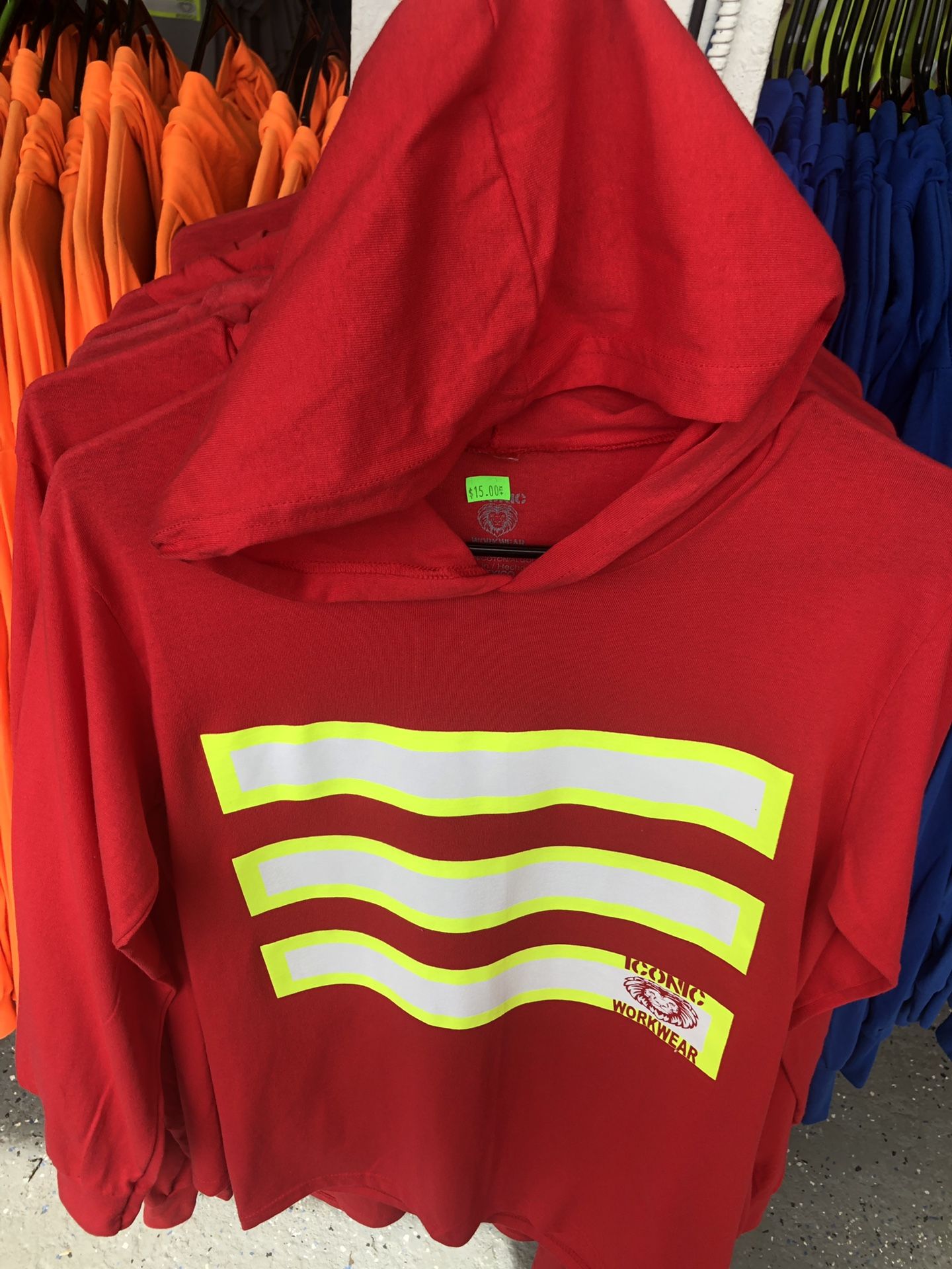 High Viz Long Sleeve With Hoodie