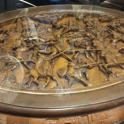 Hand Carved Oriental Table