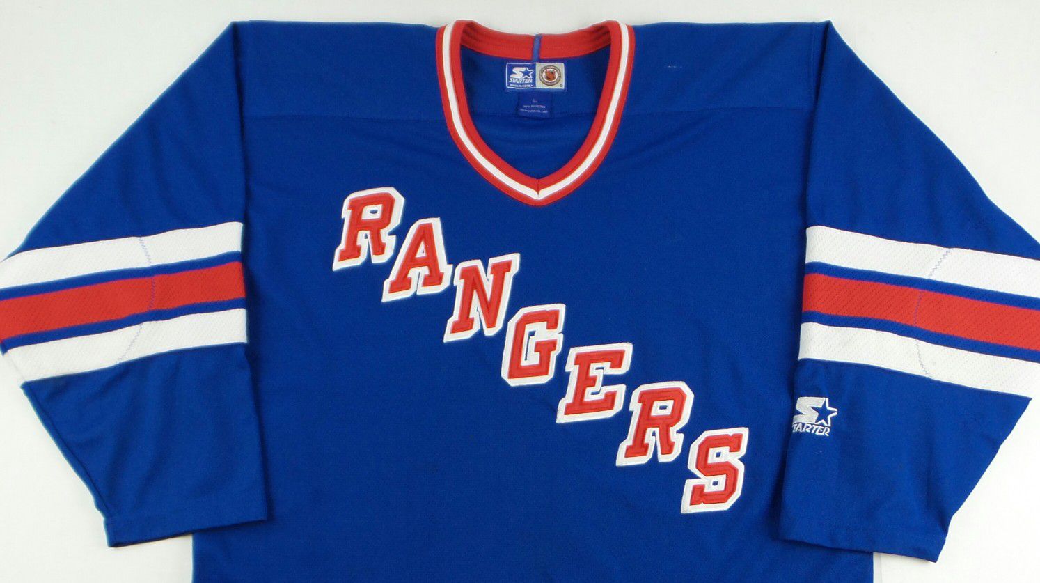 Vintage Starter New York Rangers Blank Hockey Jersey YOUTH Size Large / XL