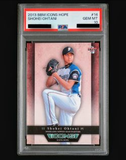 2013 BBM Icons Hope Shohei Ohtani #14 PSA 10 rookie dodgers