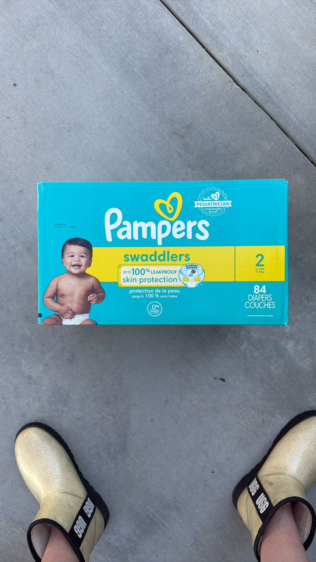 Unopened Pampers Swaddlers Diapers Size 2 84 Count