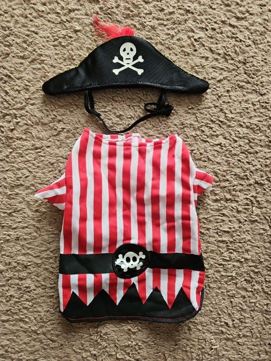 Pet Costume Pirate Size XS