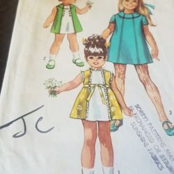 Simplicity 8713 Pattern size 6 girls