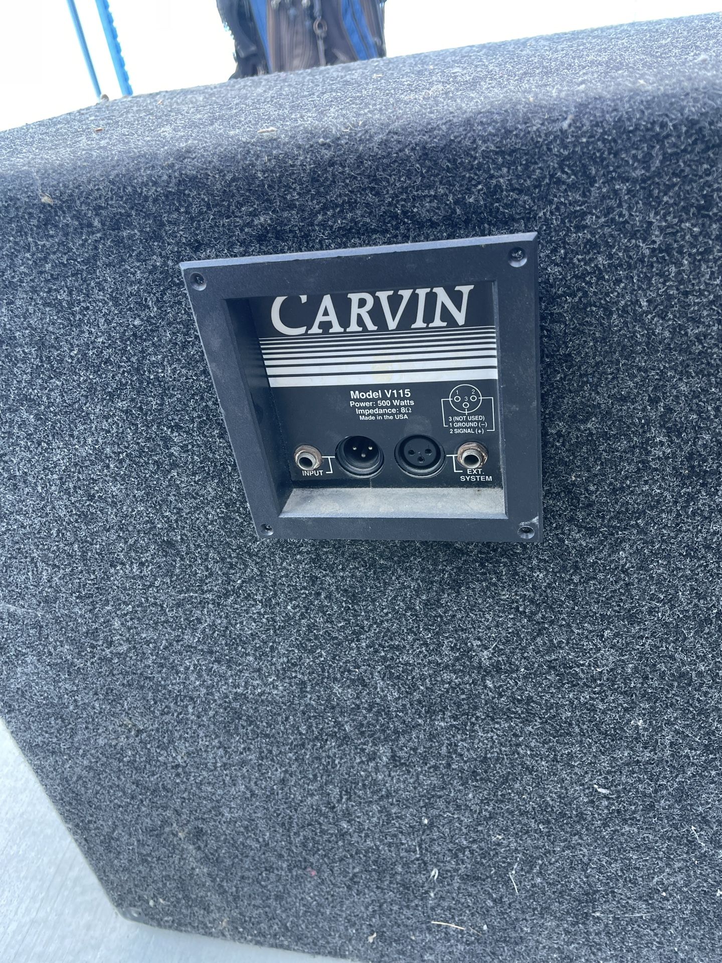 Fender Base Amp And Carvin V115 Sub Used In Working Condition