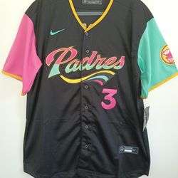 New Men's Padres Merrill Black City Connect Jerseys Stitched
