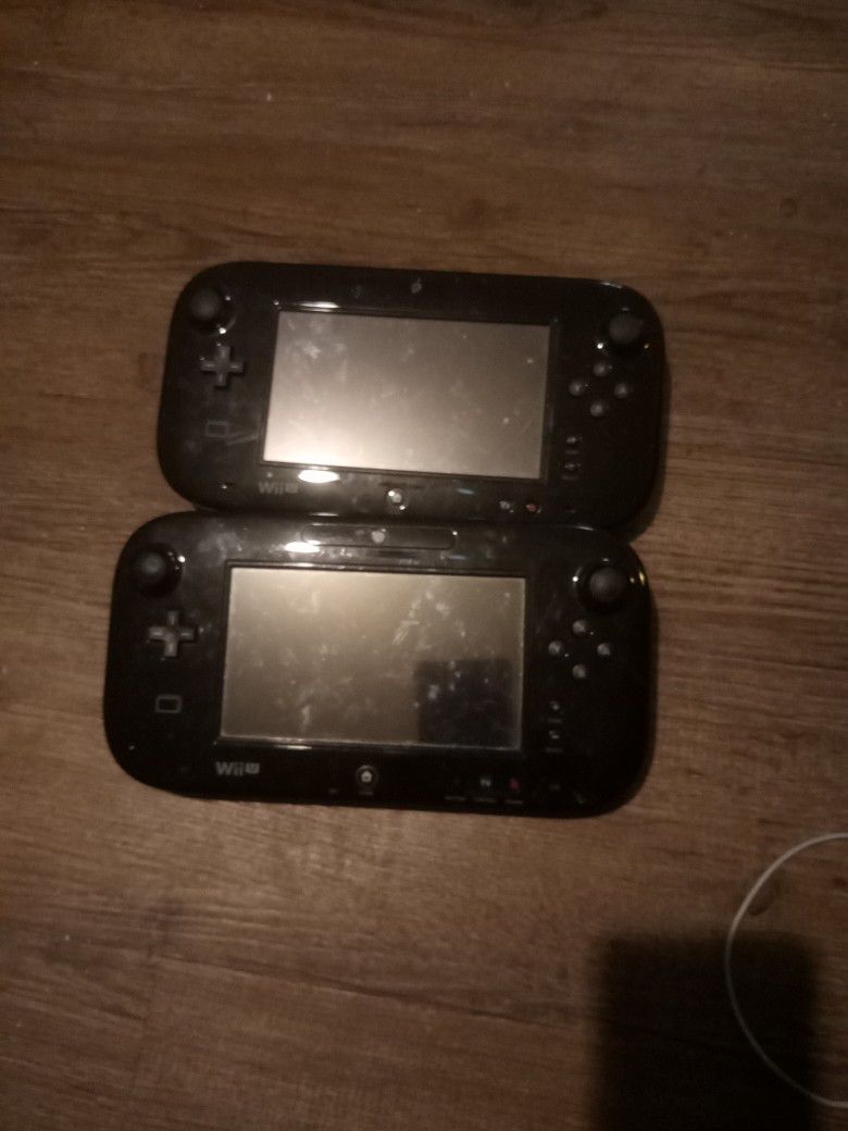 PARTS ONLY 2 NINTENDO WII U GAME PADS