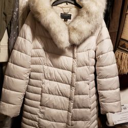 Bernardo Women's Parka Faux Fur Coat Size M