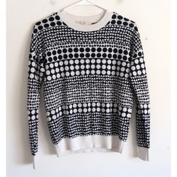 LOFT Dot & Heart Sweater - Size Small