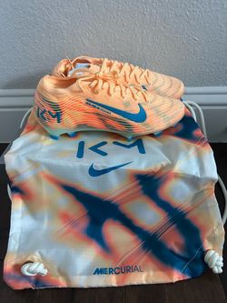 Nike Mercurial Vapor 16 Elite FG Soccer Cleats Kylian Mbappe FQ8683-801 Size 7.5