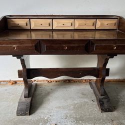 Solid Wood Vintage Desk, Project Piece