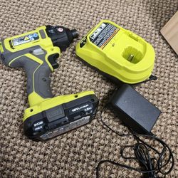 ONE+ 18V Cordless 1/4 in. Impact Drill/Driver Kit with 1.5 Ah Batteries and Charger