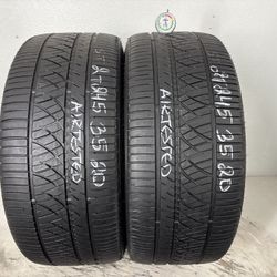 2 Tires 245 35 20 Falken Ziex Ze960as No Repairs