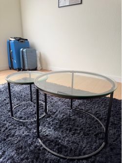 2 Pc Coffee Table Living Room Set