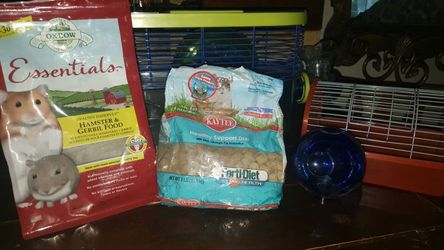 hamster cage and accesorries