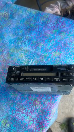 Vintage Toyota  Cassette Car Radio Stereo AM FM 1987 Toyota pickup Working Contitions