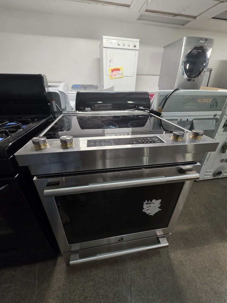 JENN AIR ELECTRIC SLIDE IN STOVE STAINLESS STEEL