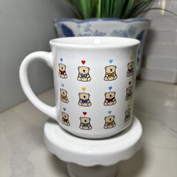 Vintage Sandra Boynton "Beary Best" Teddy Bear & Hearts Coffee Mug - Adorable 80s/90s Collectible  