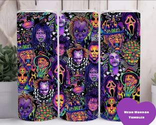 Neon Horror Tumbler 