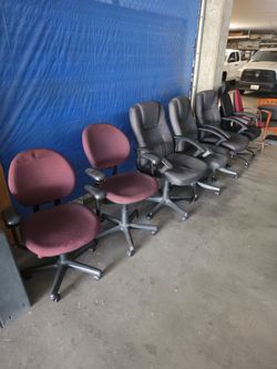 Misc Office Chairs and Conf Table - FREE