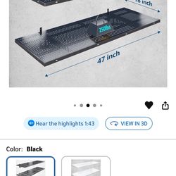 BNIB Yifro 2-Pack 1.5x4ft Heavy Duty Garage Wall Shelving, 500 lbs Load Capacity $100obo 