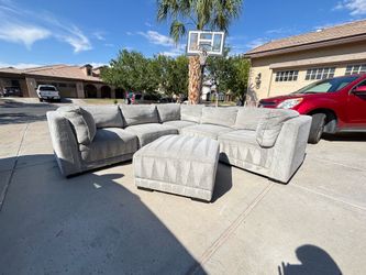 Gray Sectional Modular Couch - Free Delivery