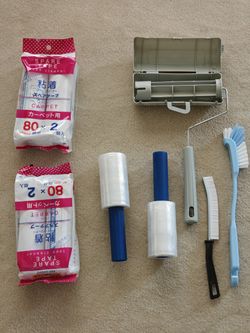Moving sale!Lint rollers spare tape,cleaning brushes Handy Wrap Stretch Film