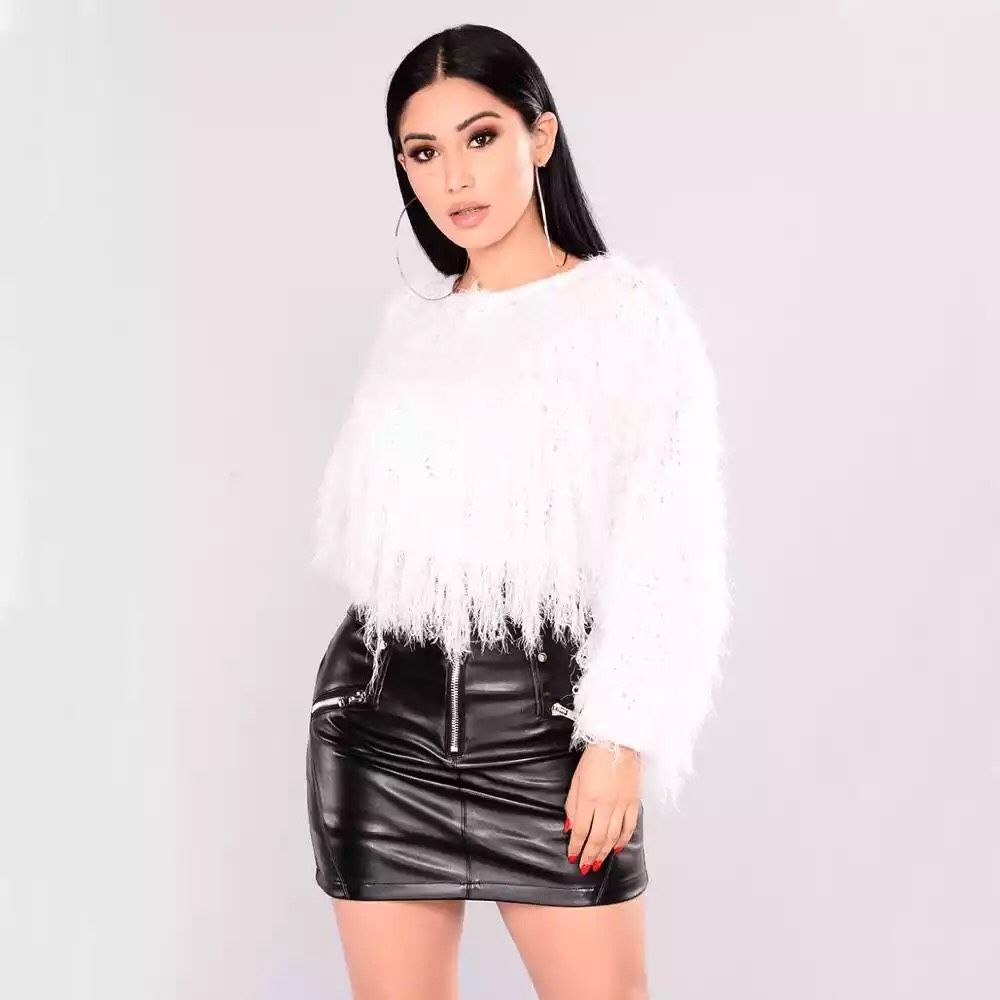 Fringe sweater