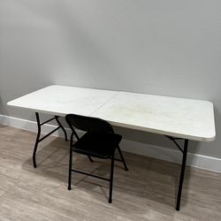 Folding Table And Chair