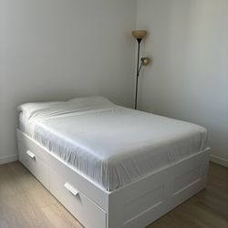 Storage Sale - 14 Inch Full Novoform Mattress With Bed Frame