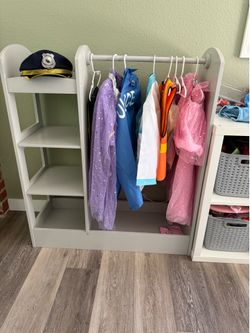 Dress up center and clothes