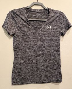 Under Armour Gray V-Neck Short Sleeve Tee