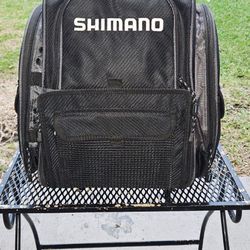 Shimano gear backpack with multiple modular inserts and organizers